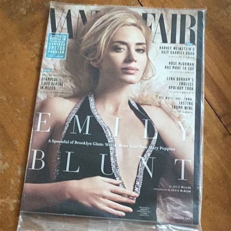 Vanity Fair Accents Emily Blunt Vanity Fair Cover Poshmark
