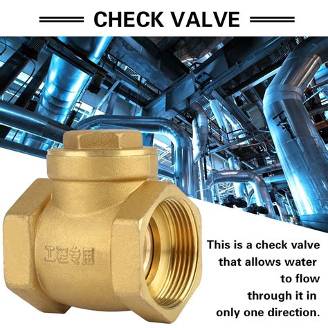 Tebru Dn32 Check Valve Non Return Valve Dn32 Female Thread Brass Non