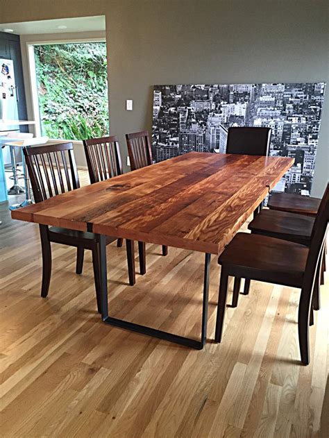The table comes with it's two original ceramic bowls in. Learn More About Woodcraft's Reclaimed Wood Dining Tables