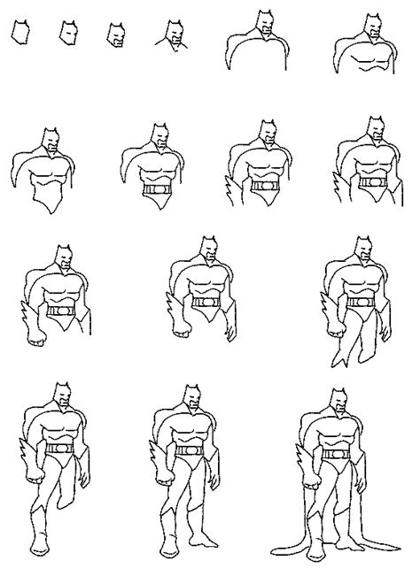How To Draw A Superhero Step By Step Galore Blogging Picture Show