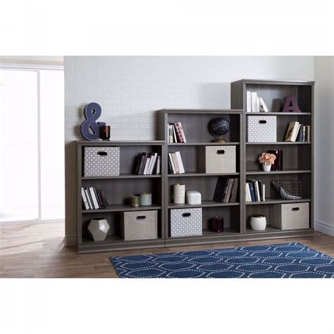 Morgan 3 Shelf Bookcase Gray Maple D 10152