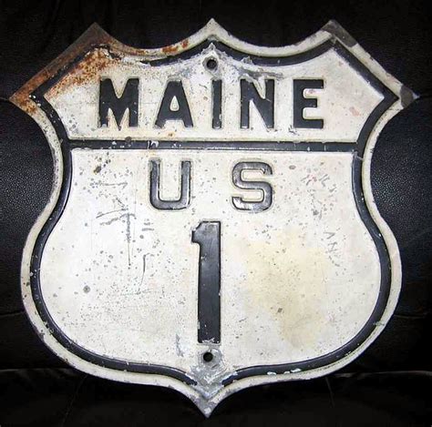 Maine U S Highway 1 Aaroads Shield Gallery