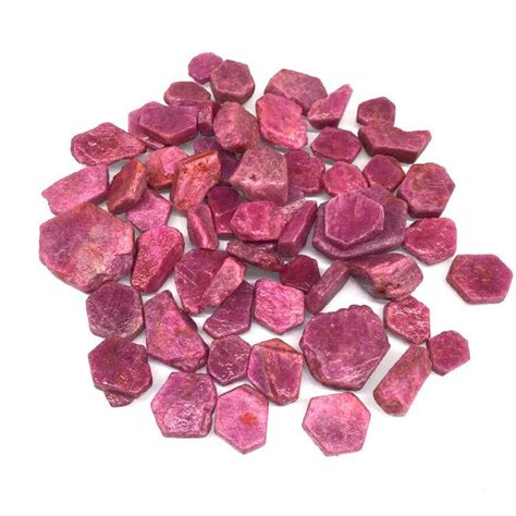 Buy Top 100g Natural Rough Red Corundum Stones And