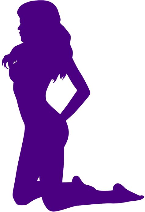 Person Kneeling Silhouette Free Vector Silhouettes