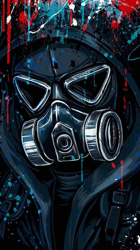 1001 Ideas For Rebellious And Cool Wallpapers For Boys Gas Mask Art