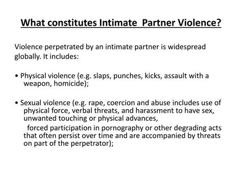 Ppt Intimate Partner Violence Powerpoint Presentation Id6822767