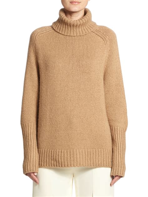 Lyst Ralph Lauren Chunky Turtleneck Sweater In Brown