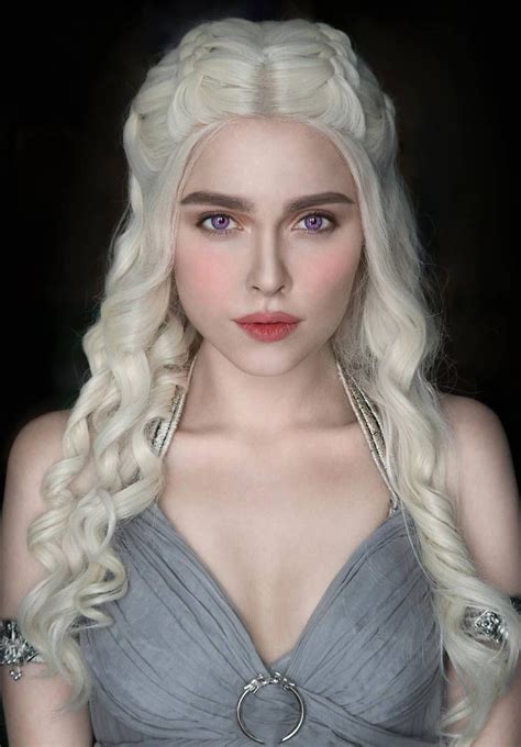 Cosplay Daenerys Targaryen Khaleesi Costume Cosplay Makeup Cosplay