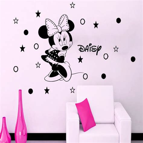Personalized Girls Name Disney Minnie Mouse Wall Stickers Etsy