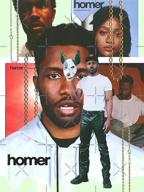 Frank Ocean Homer Collage Poster For Sale By Joemahoney Redbubble