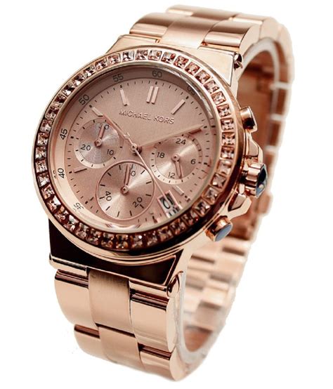 Free delivery and returns on ebay plus items for plus members. Michael Kors Womens Rose Gold-tone Crystal Watch Price in ...