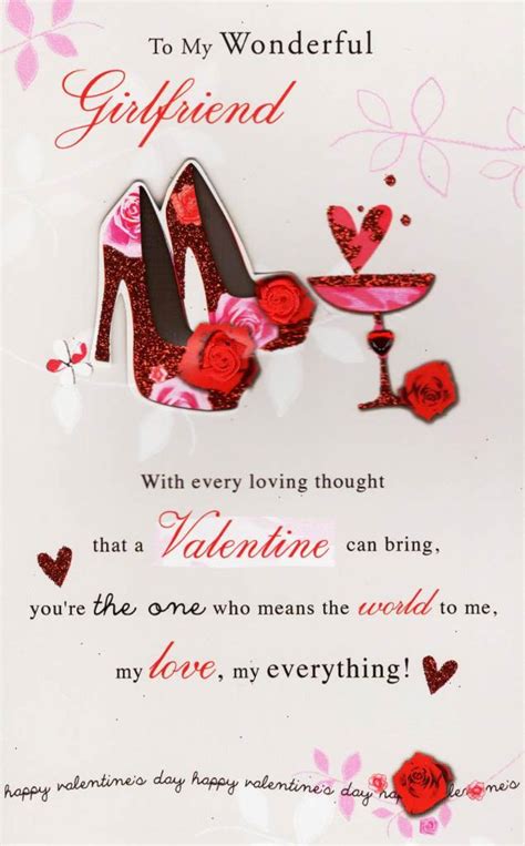 Think about valentine gift ideas for her that are tasty, smell sweet, feel soft and luxurious, or otherwise spell romance. To My Wonderful Girlfriend Valentine's Day Card | Cards ...