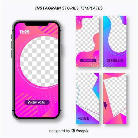 Instagram Stories Frames Templates Vector Free Download