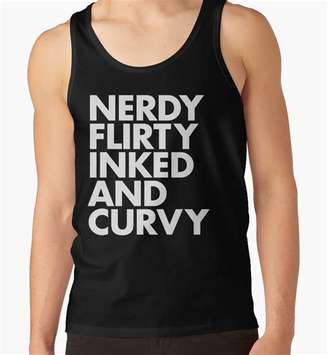 Nerdy Flirty Inked And Curvy Tank Tops By Slt Poison Redbubble