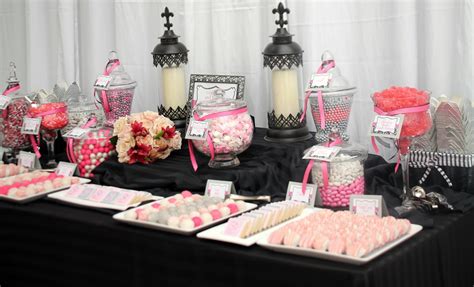 Sweet candy s, soundly, candy png. Elegant Black/grey/pink/white Candy Dessert Table ...