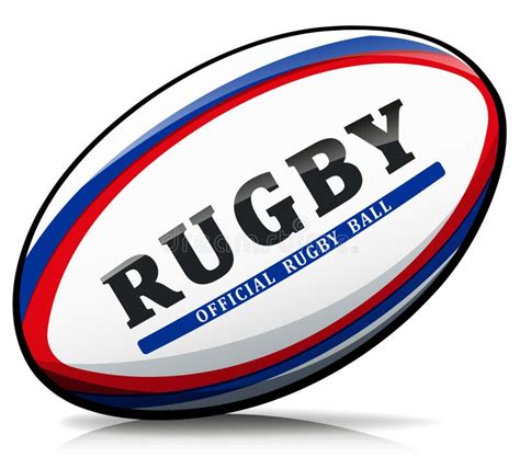 Vector Rugby Ball Isolated Illustration Stock Vector Illustration Of