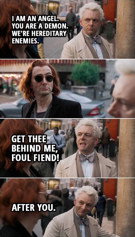 In 2019 the world is on the brink of an apocalypse as humanity prepares for a final judgment. 30+ Best 'Good Omens' Quotes in 2020 | Good omens book ...