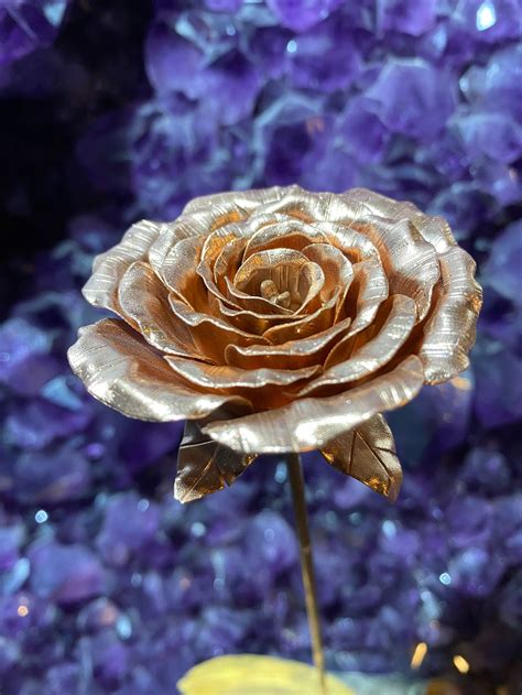Handmade Copper Rose Etsy