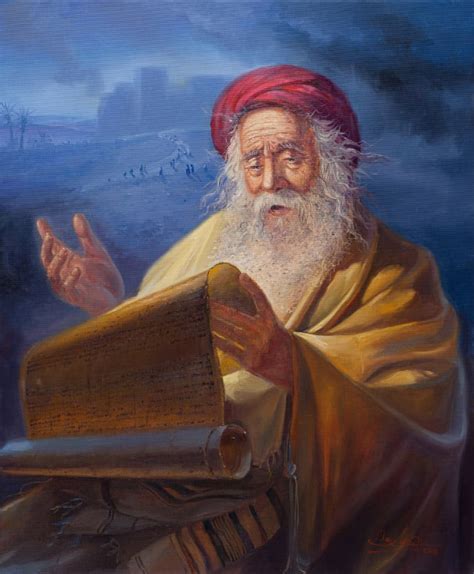 Jewish Painting Jeremiah The Weeping Prophet By Alex Levin