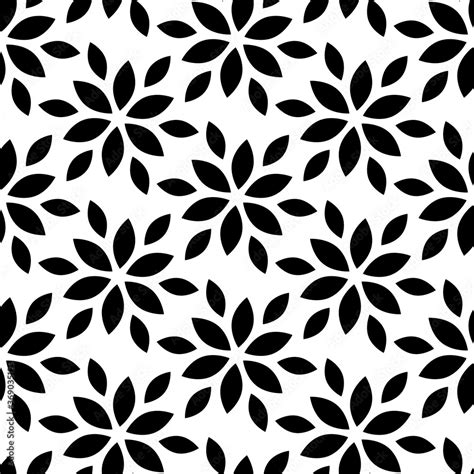 Simple Black And White Floral Patterns