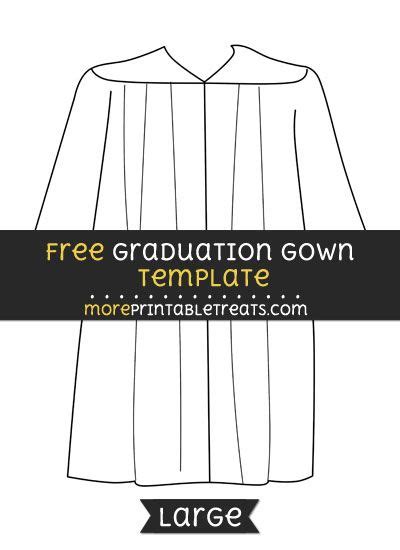 Printable Graduation Gown Pattern