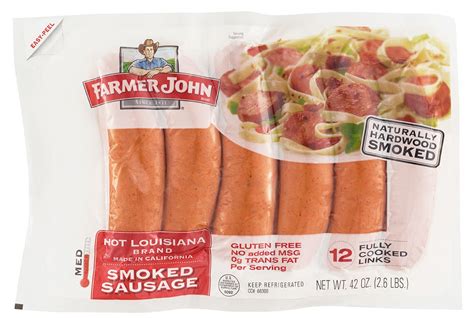 Farmer John Hot Louisiana Smoked Sausage Oz Packages Packs