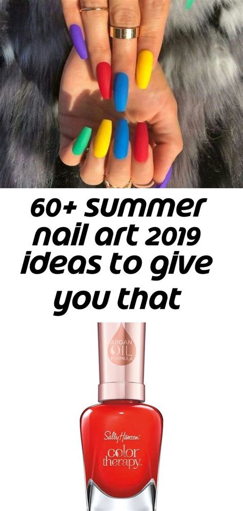 60 Summer Nail Art 2019 Ideas To Give You That Invincible Shine And Confidence 17