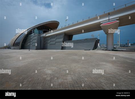 Modern Exterior Of Ibn Battuta Station On The Dubai Metro A Rapid