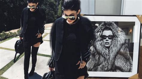 Kylie Jenner Pays Tribute To Role Model Kris With Black And White