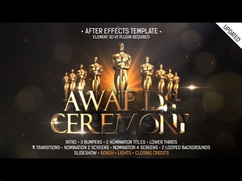 The best for after effect templates, a lot of updates and fast download. Awards Ceremony Package | After Effects template | envato ...