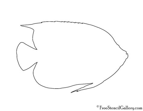 Below you'll find 15 printable pages with various fish outlines on them. Angel Fish Silhouette Stencil | Free Stencil Gallery