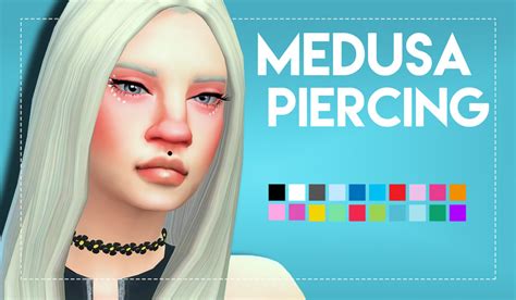 Medusa Piercing By Weepingsimmer Sims 4 Panda Cc