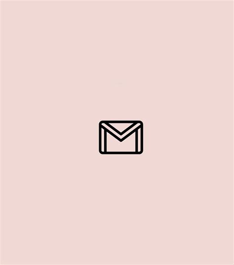 Pink Gmail Icon App Icon Minimalist Icons Iphone Icon