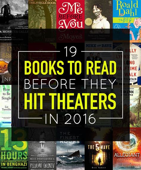19 Books To Read Before The Movie Comes Out In 2016 Books To Read