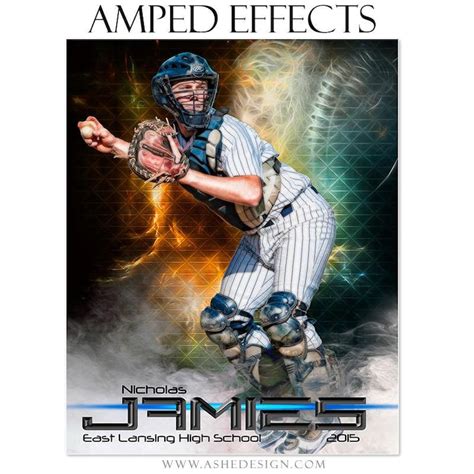 Sports Poster Template Set Photoshop Collage Templates For Etsy