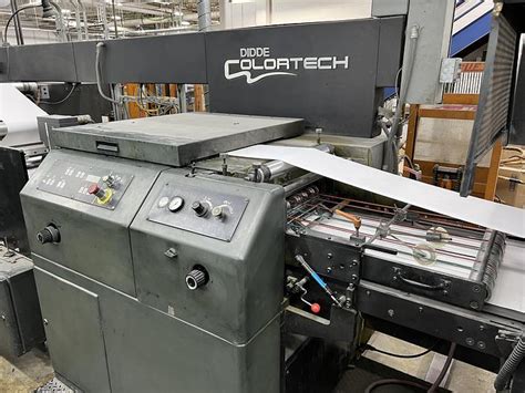 Used 1998 Didde Colortech 8 Unit 1 Web Press System 22 560mm