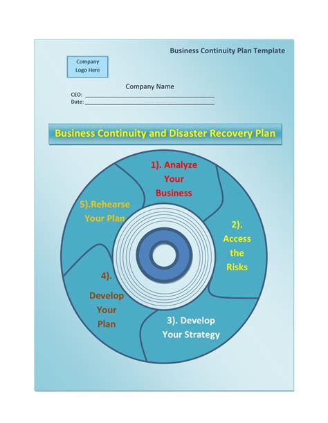 Business Continuity Plan Template In Word And Pdf Formats