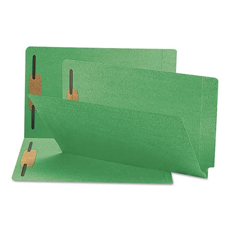 Smead Heavyweight Colored End Tab Folders With Two Fasteners Straight