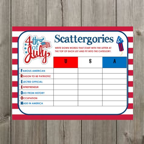 Printer friendly word scramble game for baby shower. Top 10 4th of July Party Games!