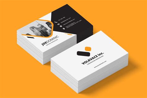 construction business cards youll love  print ready