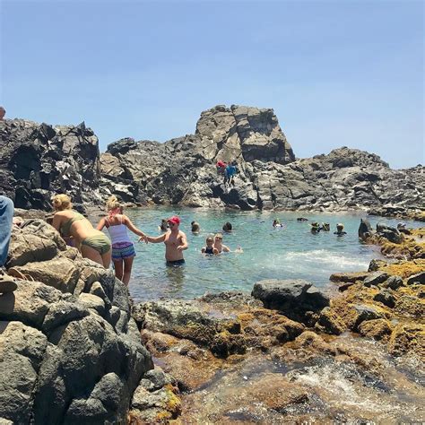 The Natural Pool In Arubas National Park Quite An Adventure To Get