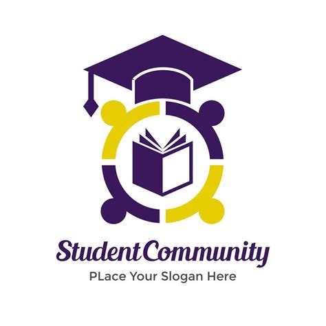 Modèle De Logo Vectoriel De La Communauté étudiante Cette Conception