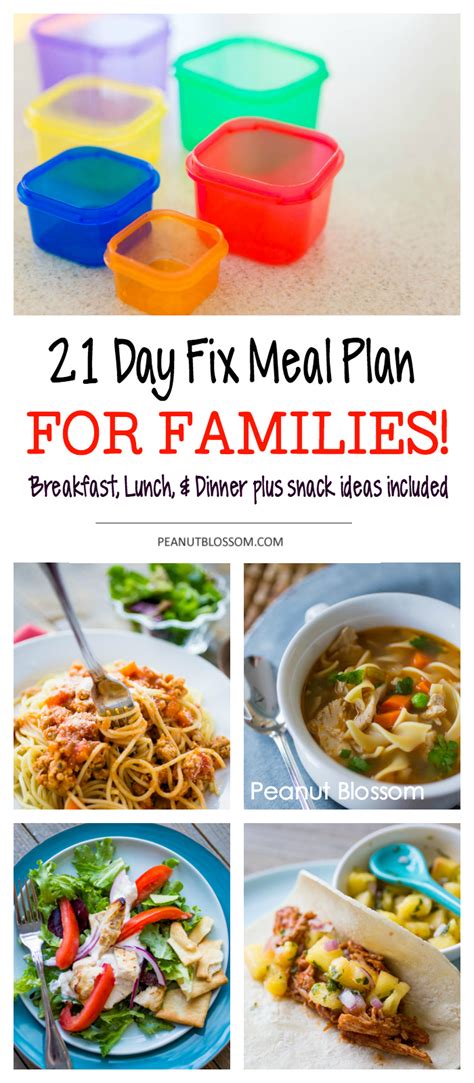 Look through tons of weekly meal plan ideas and find the one you've been searching for! How to create a 21 Day Fix meal plan for the whole family