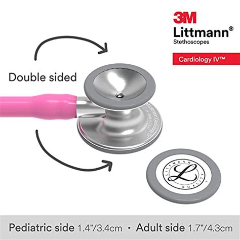 3m Littmann Cardiology Iv Stethoscope Standard Finish Chestpiece Rose