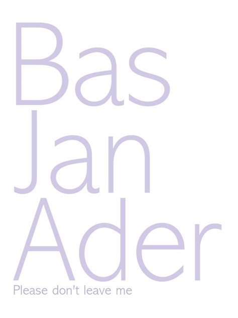 Bas Jan Ader Please Dont Leave Me Paintings Philosophical Science