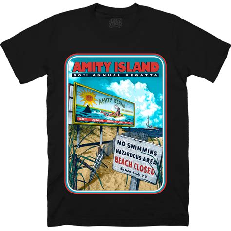 Jaws Official Amity Island T Shirts From Cavitycolors Cavitycolors