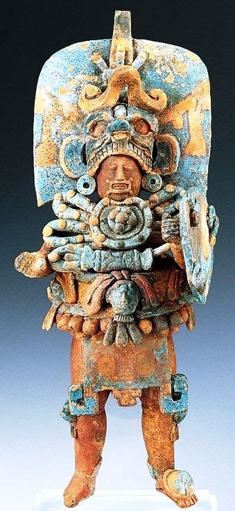 Tikal Painted Clay Figure Of God Maya Art Mayan Art Ancient Mayan
