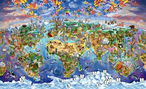 Area Attractions Map Illustration Illustrated Maps By Rabinky Art Llc