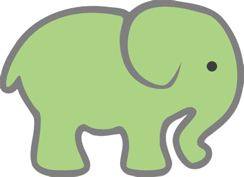 Baby Green Elephant Clip Art At Vector Clip Art Online