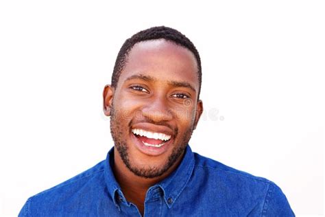 Confident Young African American Man Smiling Stock Image Image Of